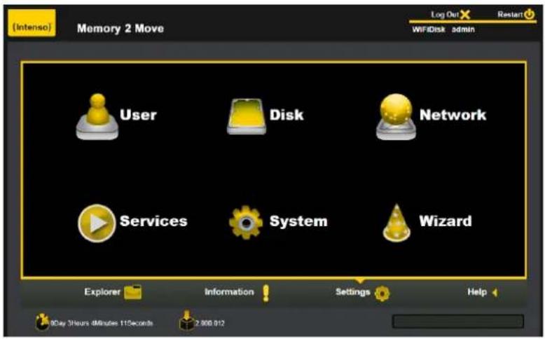 INTENSO Memory 2 Move - WEB MANAGEMENT FUNCTIONS - 1
