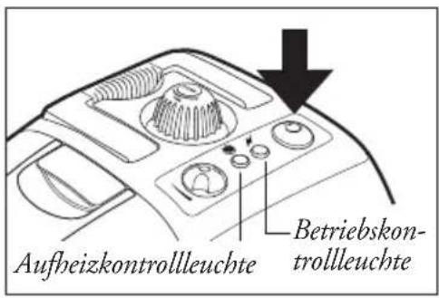 Aufheizkontrollleuchte Betriebskontrollleuchte