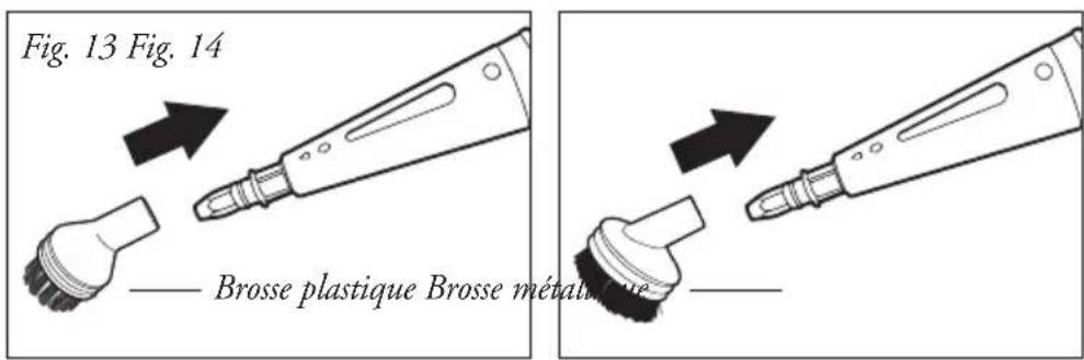 Fig. 13 Fig. 14 — Brosse plastique Brosse métalique
