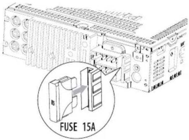 PHILIPS CarStudio CE133G - Remplacement du fusible - 1