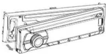PHILIPS CarStudio CE133G - Retrait du panneau avant - 2
