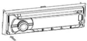 PHILIPS CarStudio CE133G - Retrait du panneau avant - 1
