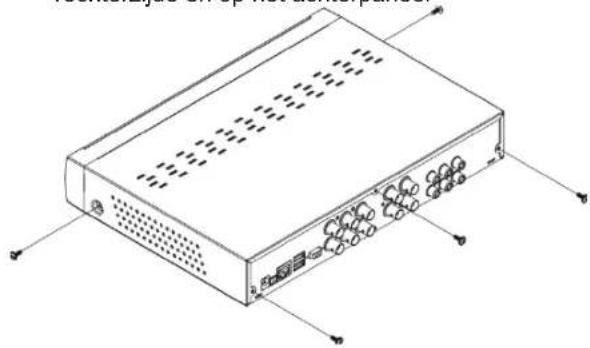 KONIG SECDVR404 - Installatie van het harde schijfstation: - 1