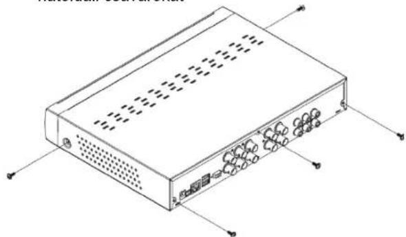 KONIG SECDVR404 - A merevlemez beszerelése: - 1
