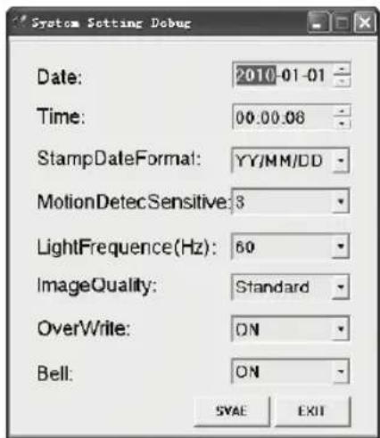 KONIG SECDVRWCA10 - Configuración: - 2