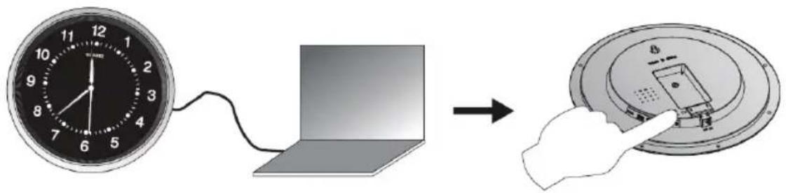 KONIG SECDVRWCA10 - Installering av klocka: - 1