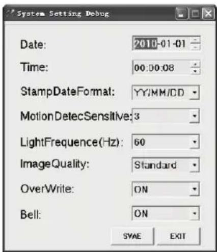 KONIG SECDVRWCA10 - Einstellungen: - 2