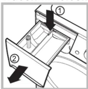 INDESIT XWE61451WEU - Reinigung der Waschmittelschublade - 1