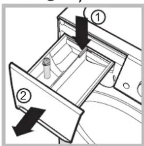 INDESIT XWE61451WEU - Curătarea sertarului pentru detergenti - 1