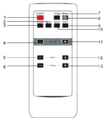 KONIG HAVSB250 - TELECOMANDO: - 1