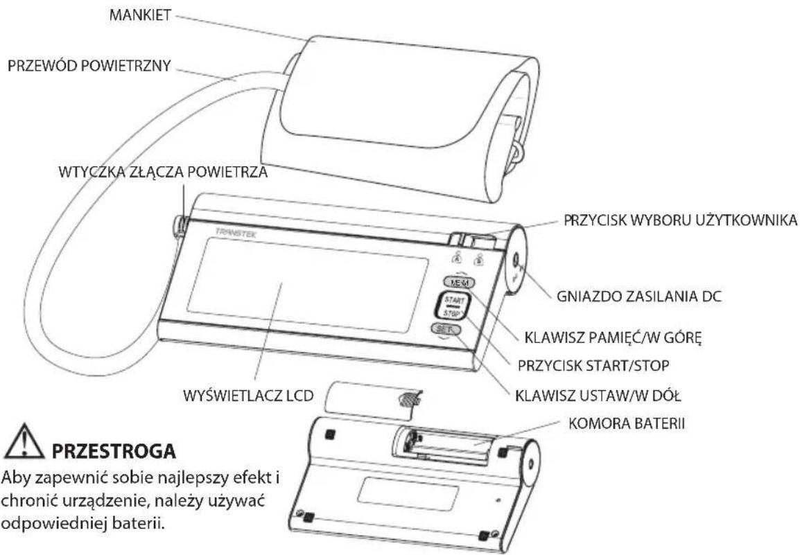 HOMEDICS BPA3000EU - KOMPONENTY PRZYRZADU POMIAROWEGO - 1