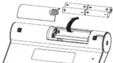 HOMEDICS BPA3000EU - Insertion et remplacement des piles - 1