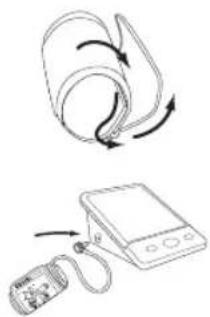 HOMEDICS BPA3000EU - Fitting the cuff - 1