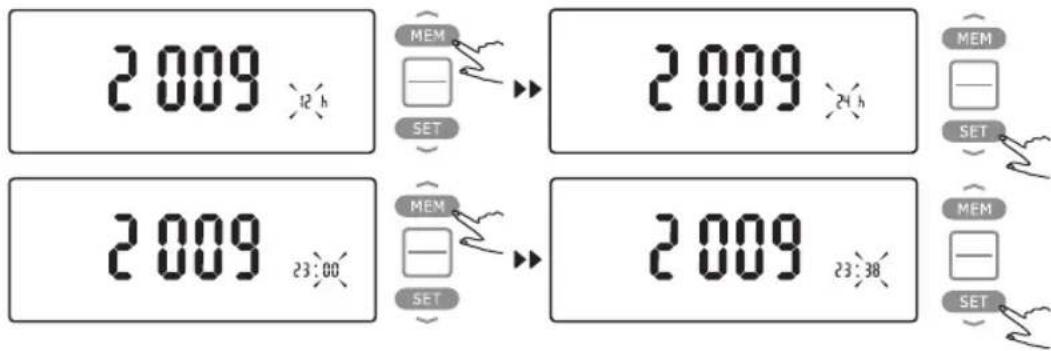 HOMEDICS BPA3000EU - TARIH, SAAT VE ÖLÇÜ BIRIMINI AYARLAMA - 9