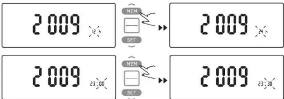 HOMEDICS BPA3000EU - DATUM, IDÖ ES MÉRTEKEGYSEG BEÁLLITASA - 11