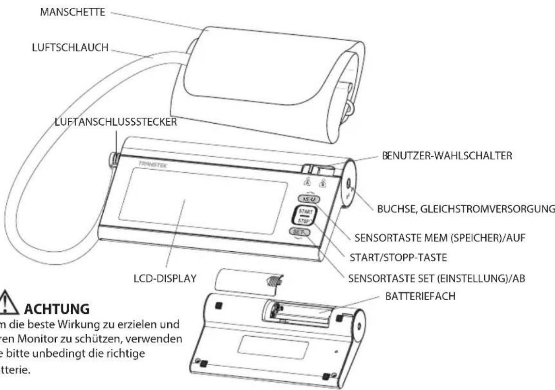 HOMEDICS BPA3000EU - ZUM BLUTDRUCKMESSAGEGERÄT GEHÖRENDE KOMPONENTEN - 1
