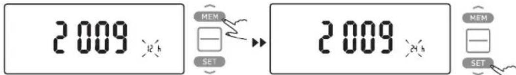 HOMEDICS BPA3000EU - SETTING DATE, TIME AND MEASUREMENT UNIT - 8