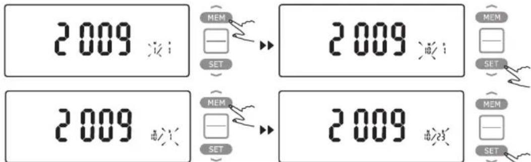 HOMEDICS BPA3000EU - RéGLAGE DE LA DATE, DE L'HEURE ET DE L'UNITÉ DE MESURE - 7