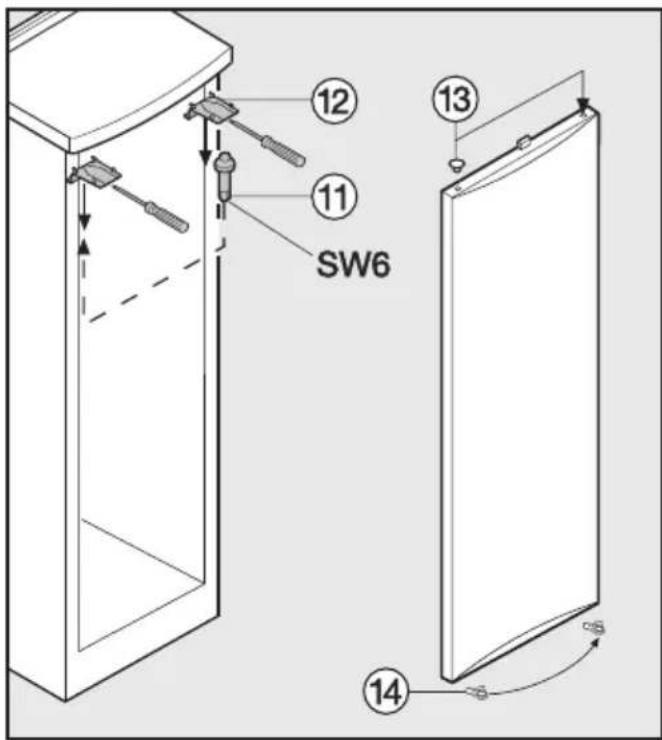 MIELE FN 12621 S1 - Changement de la butée de porte - 2