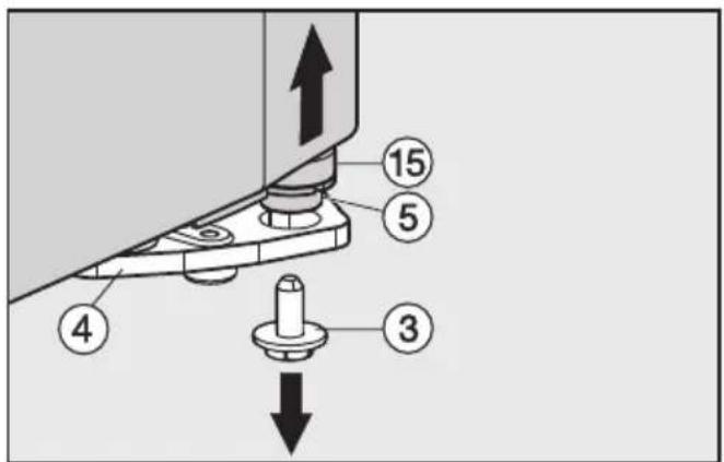 MIELE FN 12621 S1 - Déplacement de la porte : - 1