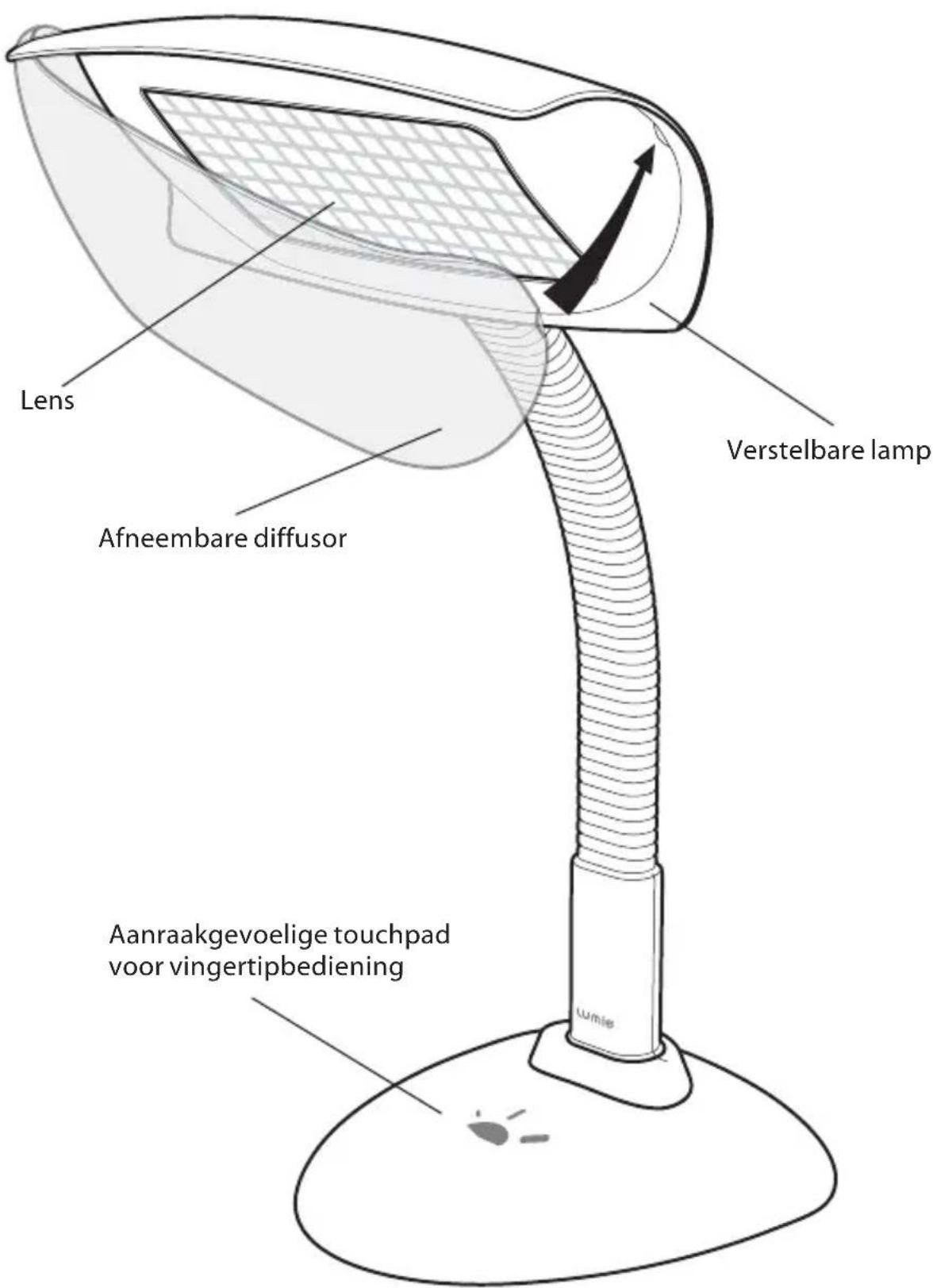 LUMIE Desklamp - Met diffusor - gemiddeld 60 minuten - 1