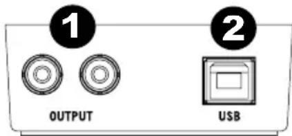 NUMARK Mixtrack Pro II - REAR PANEL - 1