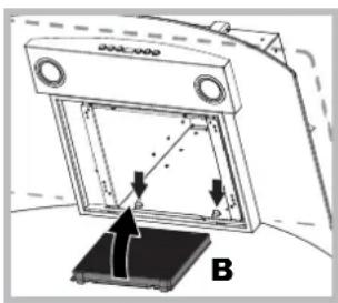 HOTPOINT-ARISTON HGF 9.5 AM XHA - Konserwacja filtra węglowego (B) - 2