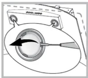HOTPOINT-ARISTON HGF 9.5 AM XHA - Порядок замены лампочек - 1