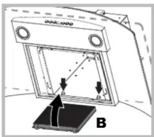 HOTPOINT-ARISTON HGF 9.5 AM XHA - Entretien du fi ltre à charbon (B) - 2