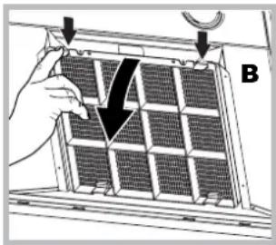 HOTPOINT-ARISTON HGF 9.5 AM XHA - Технічне обслуговування вугільного фільтру (В) - 1