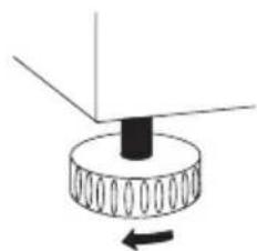 HAIER CFE633CSE - Leveling of the cabinet - 1