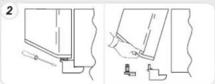 HOOVER HNCP 1876 I - INVERSER LE SENS D'OUVERTURE DES PORTES - 2