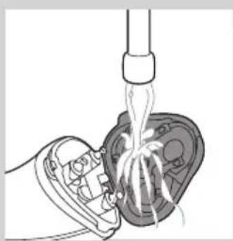 PHILIPS PowerTouch PT717 - De scheerunit schoonmaken onder de kraan - 2
