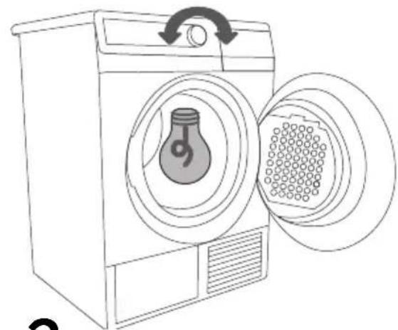GORENJE D9664E - MISE EN MARCHE DU SÉCHE-LINGE - 2