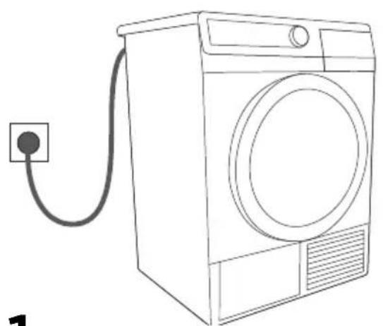 GORENJE D9664E - MISE EN MARCHE DU SÉCHE-LINGE - 1