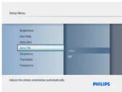 PHILIPS 7FF3FPB - Fonction de rotation (Inclin. auto.) - 2