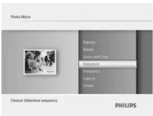 PHILIPS 6FF3FPW - Ordre du diaporama - 1