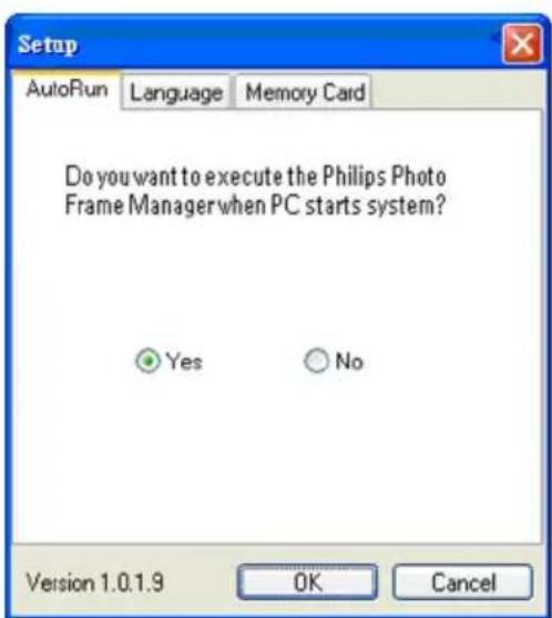 PHILIPS 7FF2FPA - Het instellen van de Photo Manager - 1