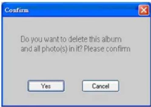 PHILIPS 7FF2FPAS - Eliminazione di album e foto - 2