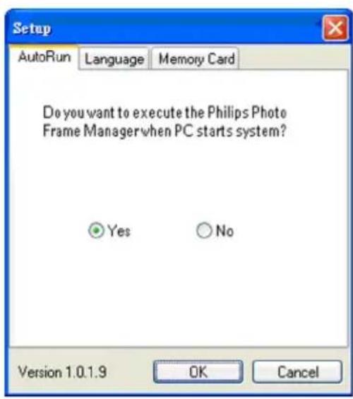 PHILIPS 7FF2FPAS - Einrichten von Photo Manager - 1