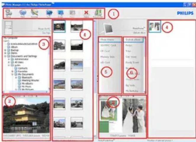 PHILIPS 7FF2FPAS - Phillips Photo Manager Overblik - 1
