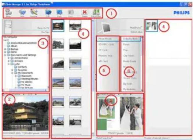 PHILIPS 7FF2FPAS - Overzicht Philips Photo Manager - 1