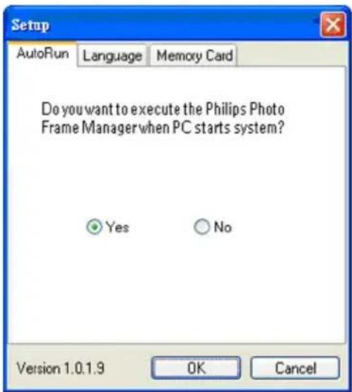 PHILIPS 7FF2FPAS - 设置Photo Manager - 1