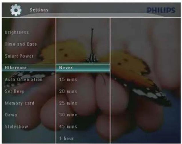 PHILIPS SPF7010 - Sélectionnez une option, puis appuyez sur OK pour confirmer. - 1