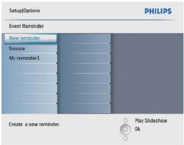 PHILIPS SPF4008 - Création d'un rappel d'événement - 3