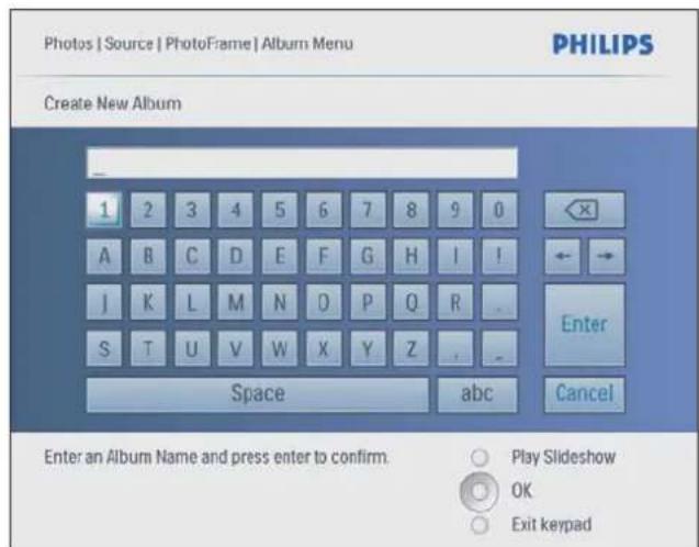 PHILIPS SPF4008 - Création d'un album - 2