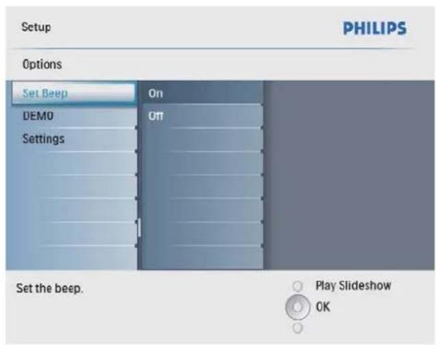 PHILIPS SPF4008 - Réglage de la tonalité des touches - 2