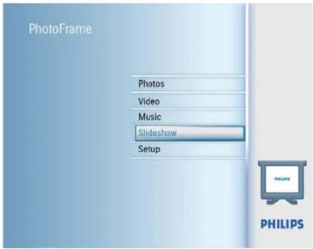 PHILIPS SPF4008 - Sélection d'une séquence de diaporama - 1