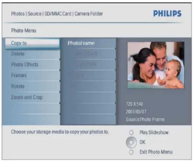 PHILIPS SPF4008 - Parcourez les photos en mode miniature et accédez au menu photo. - 4