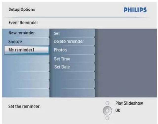 PHILIPS SPF4008 - Sélection d'une photo de rappel - 3
